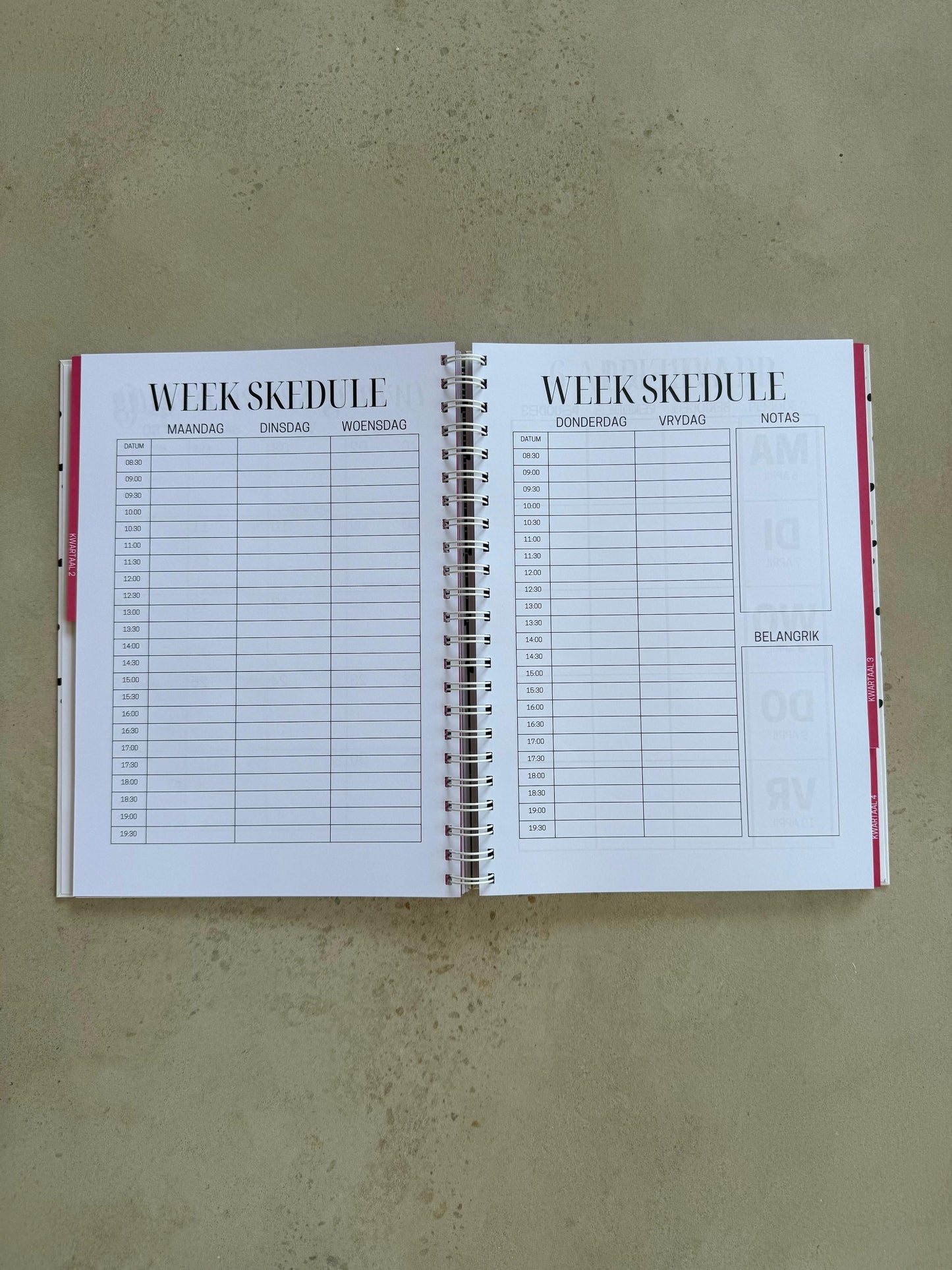 Onderwyser Beplanner 2026 - A4