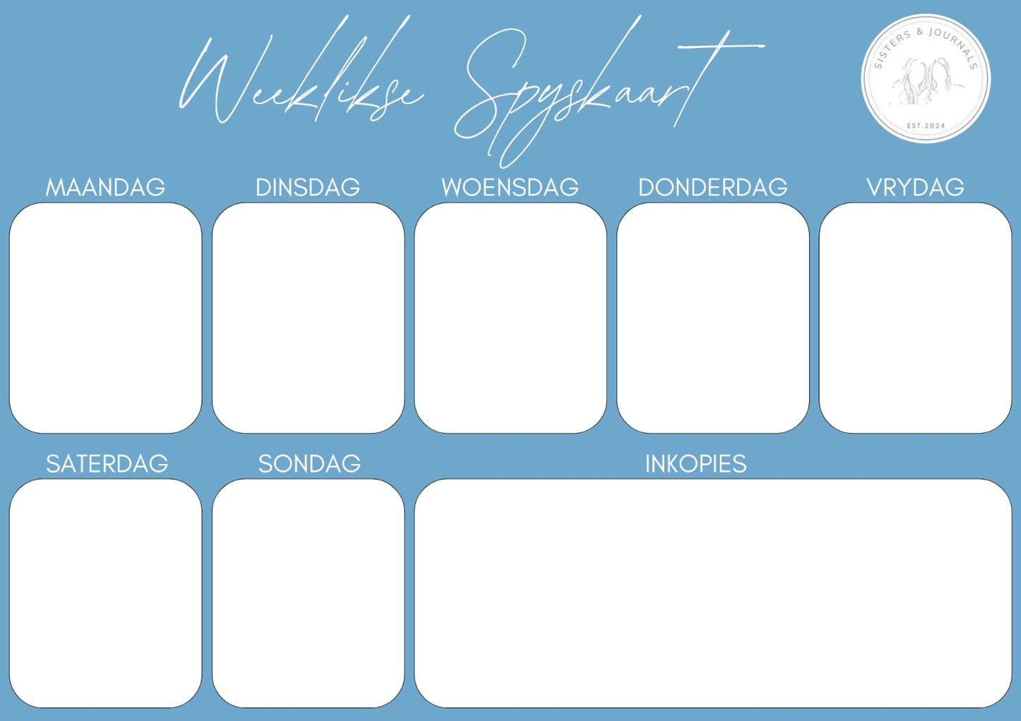 Magnetic Weekly Meal Planner