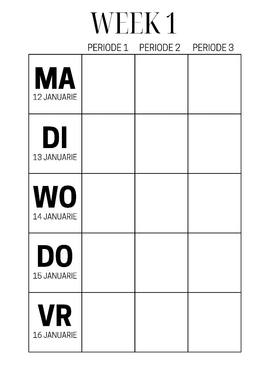 Onderwyser Beplanner 2026 - A4