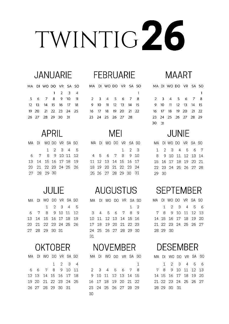 Daycare / Dagsorg Beplanners 2026 (Kleuterskool - Gr RR)