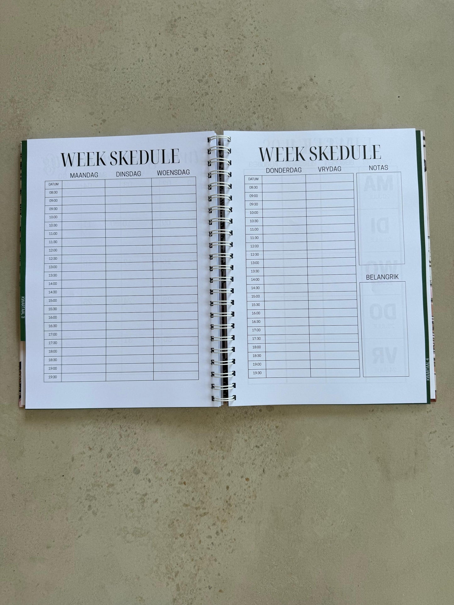 Onderwyser Beplanner 2026 - A4