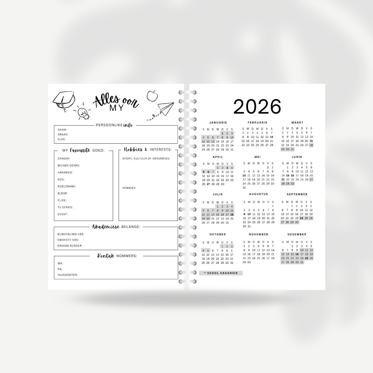Homework Book 2026 - A5