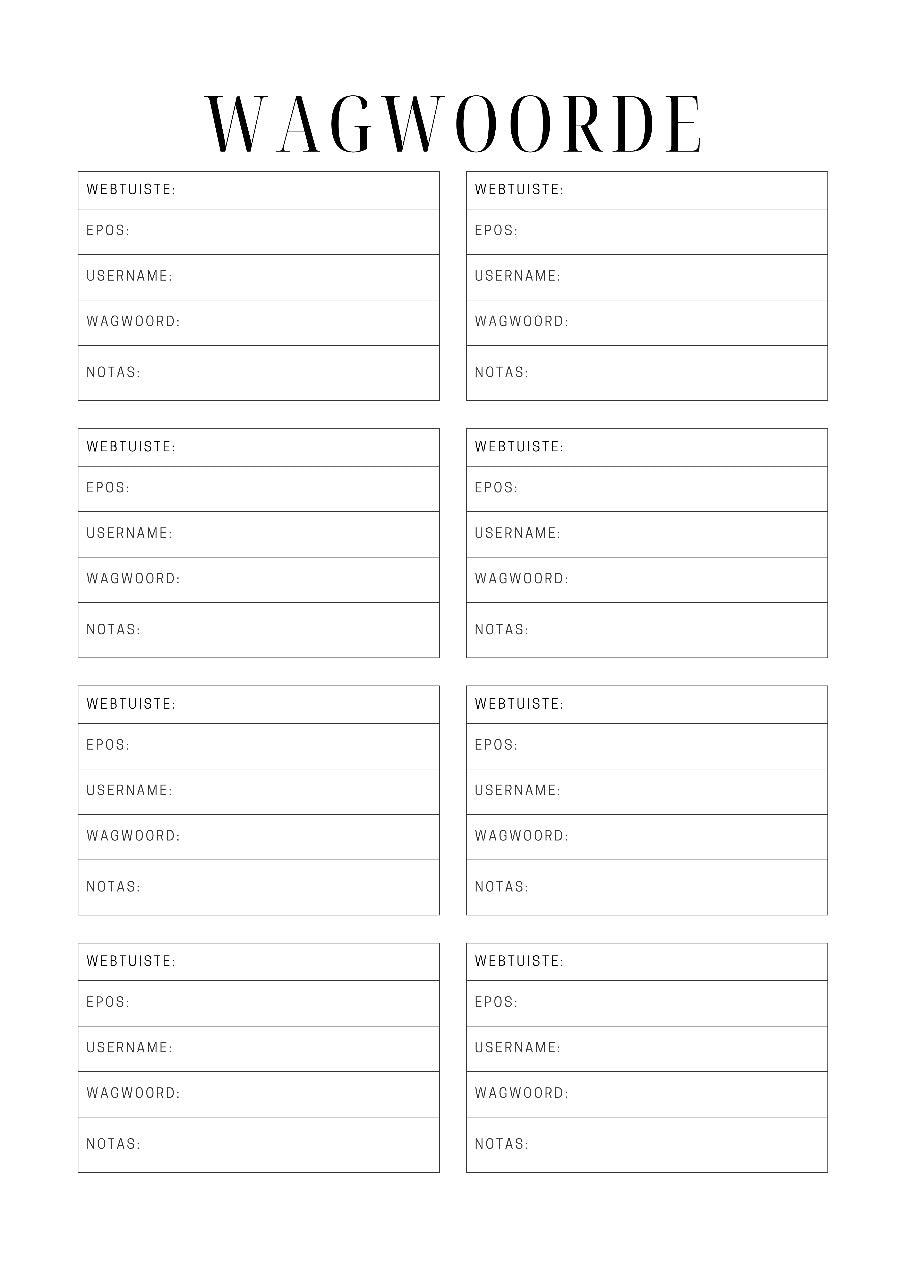 Onderwyser Beplanner 2026 - A4