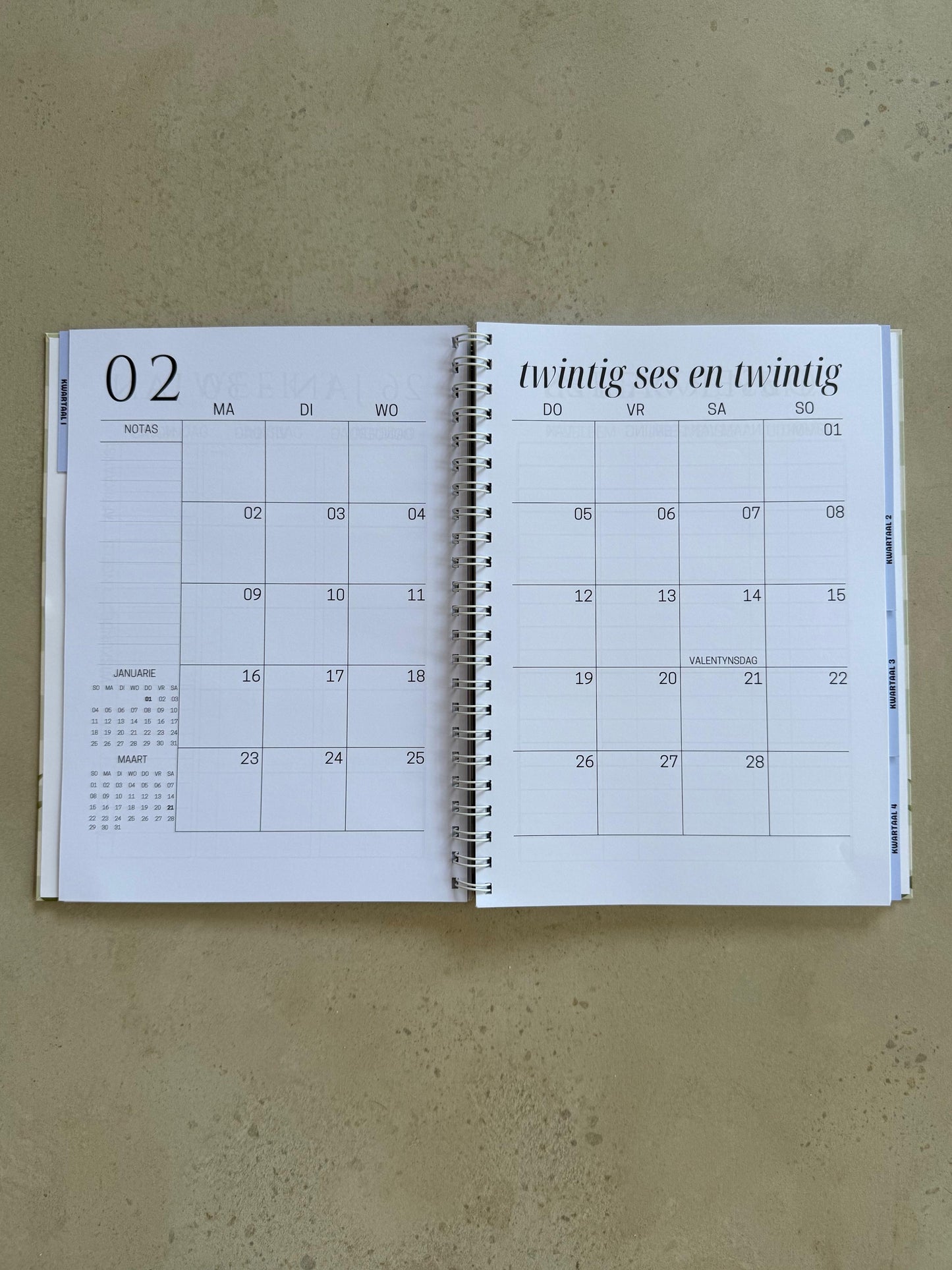 Juffrou Beplanners 2026 - A4 (Gr R tot 3)